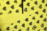 Dolce & Gabbana Yellow Cotton DG Heart Print Crew Neck T-shirt