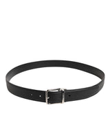 Dolce & Gabbana Black Calf Leather Classic Metal Buckle Belt