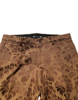 Dolce & Gabbana Brown Floral Jacquard SICILIA 2 Piece Suit
