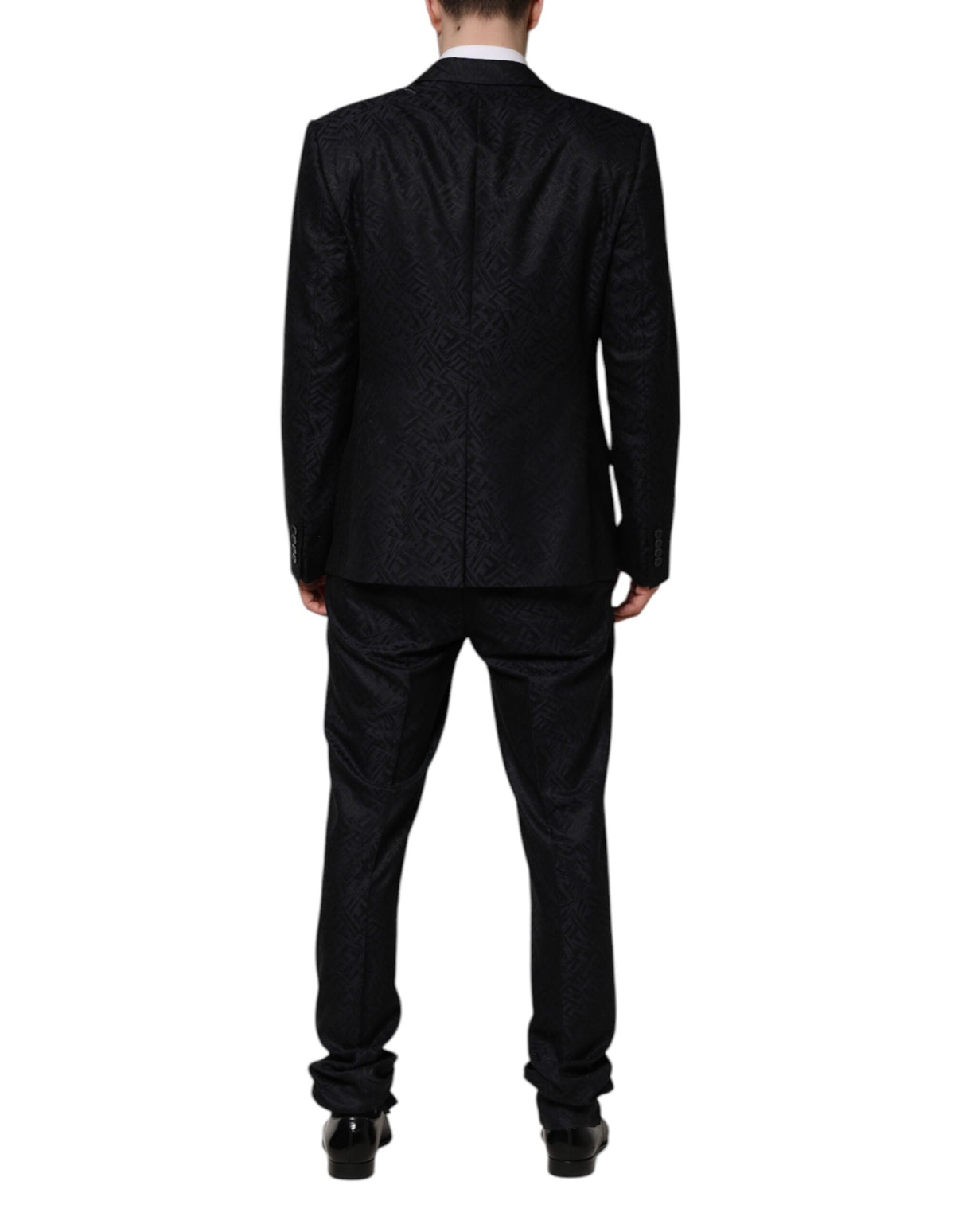 Dolce & Gabbana Black MARTINI King Skeleton 2 Piece Suit