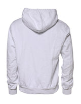 Dolce & Gabbana White Embossed Logo Hooded Sweatshirt Sweater