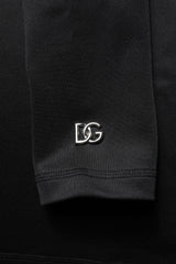 Dolce & Gabbana Black Polyester Turtleneck Pullover Sweater