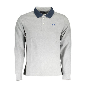 La Martina Brown Cotton Men Polo Shirt
