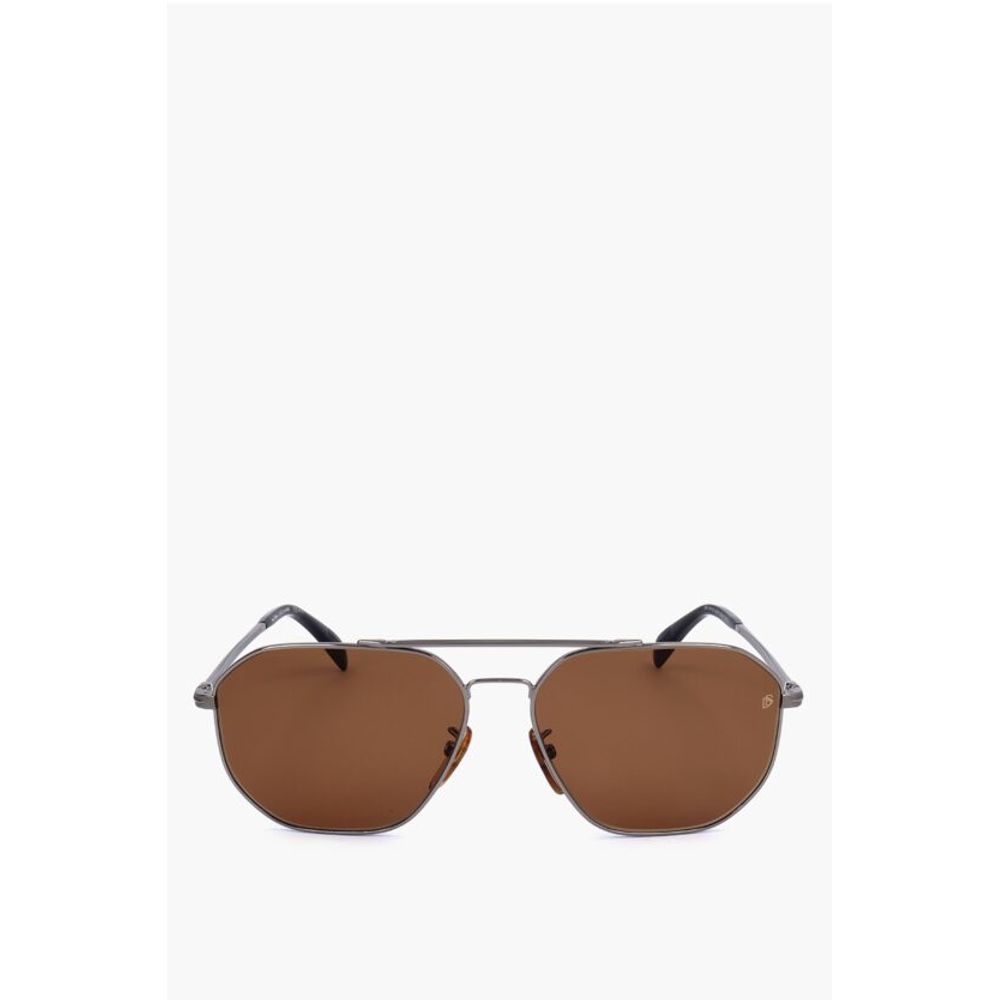 David Beckham Aviator Sunglasses with Orange Lenses