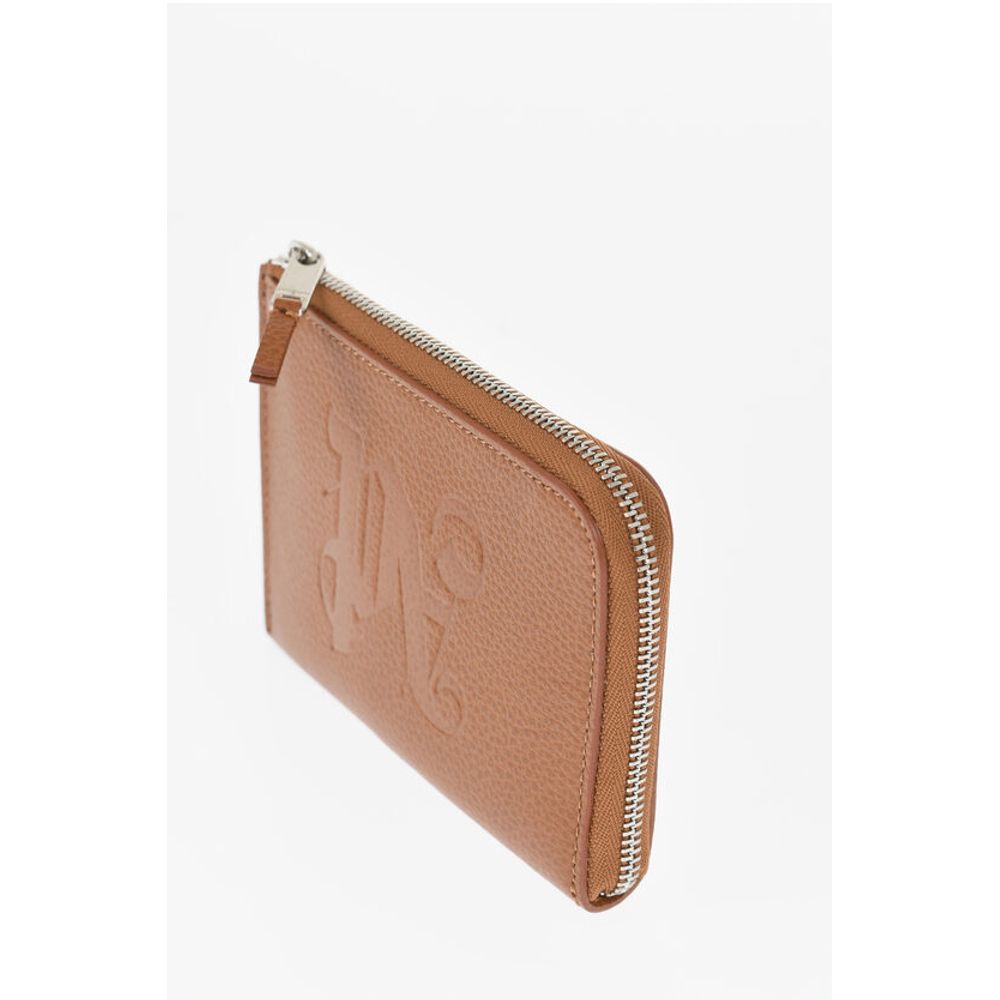 Palm Angels Brown Calfskin Wallet
