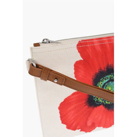 Kenzo White Cotton Clutch Bag