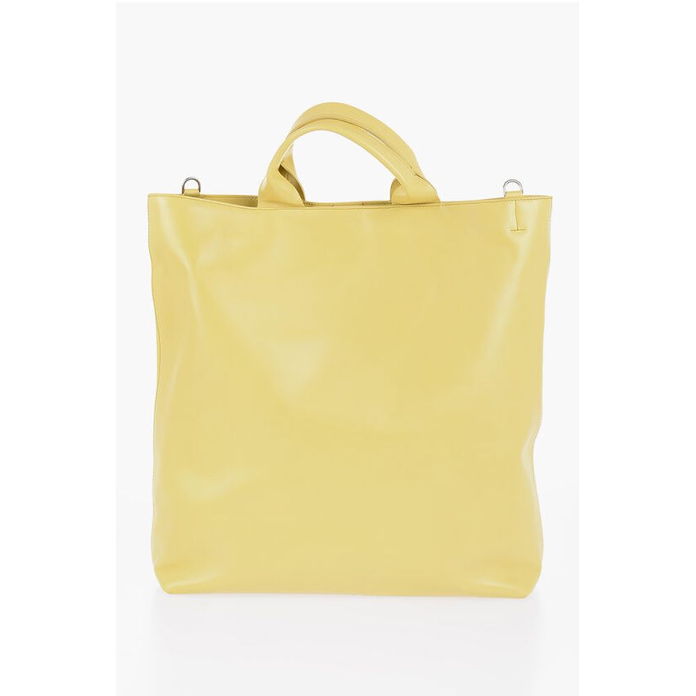 Jil Sander Yellow Leather Tote Bag