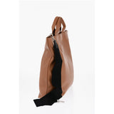 Jil Sander Brown Calfskin Tote Bag