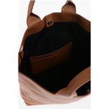 Jil Sander Brown Calfskin Tote Bag