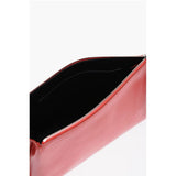 Jil Sander Red Cowhide Clutch Bag
