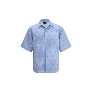 GCDS Pinstripe Bowling Shirt