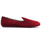 Charles Philip Red Velvet Loafer