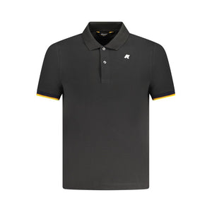 K-WAY Black Cotton Polo Shirt