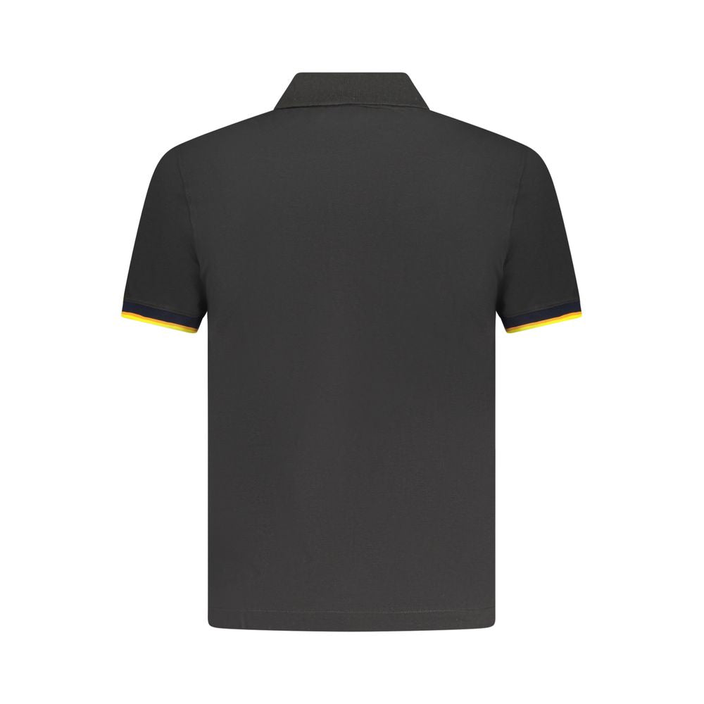 K-WAY Black Cotton Polo Shirt