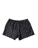 Dolce & Gabbana Black Silk Printed Beachwear Shorts Swimwear