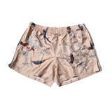 Dolce & Gabbana Peach Birds Printed Beachwear Shorts Swimwear