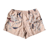 Dolce & Gabbana Peach Birds Printed Beachwear Shorts Swimwear