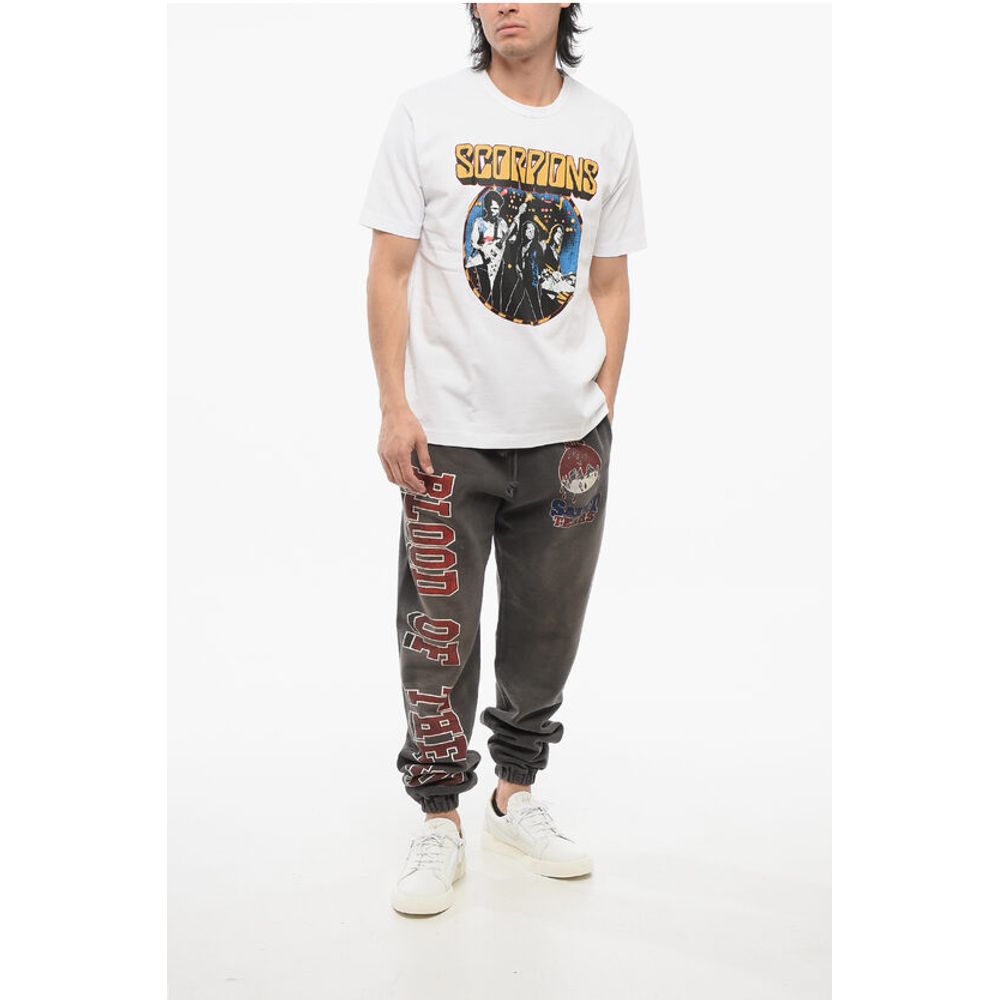 Junya Watanabe Cotton SCORPIONS Crew Neck T-Shirt with Print