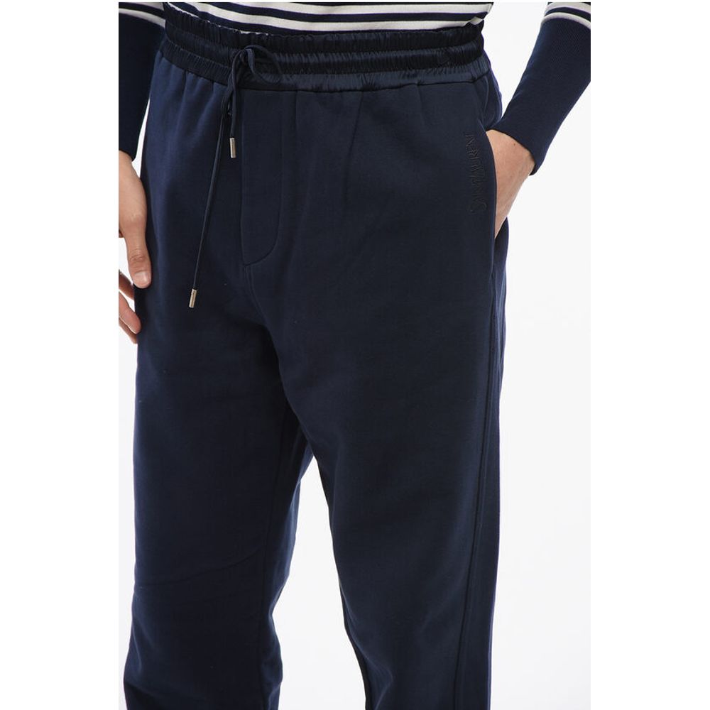 Saint Laurent Cuffed Cotton Sweatpants