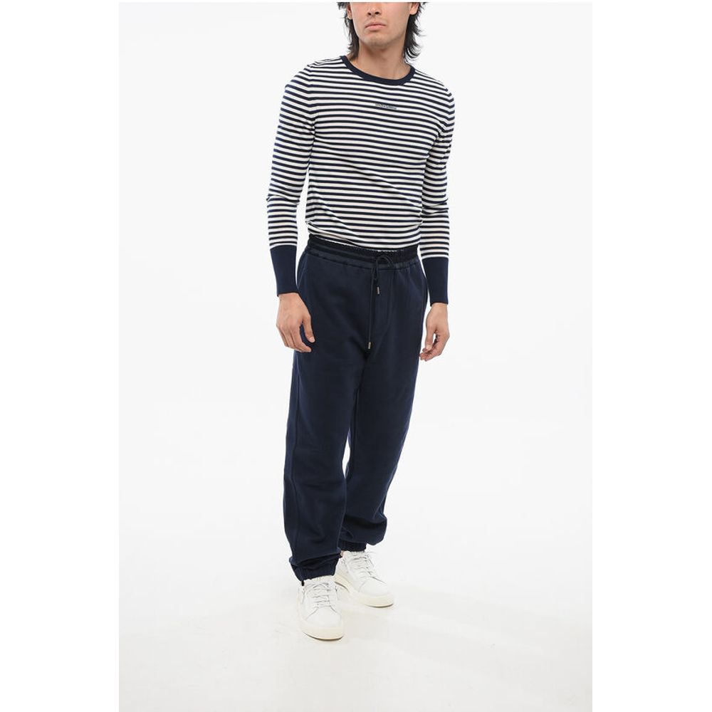 Saint Laurent Cuffed Cotton Sweatpants