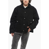 1989 Studio Solid Color Denim Jacket with Double Breast Pocket