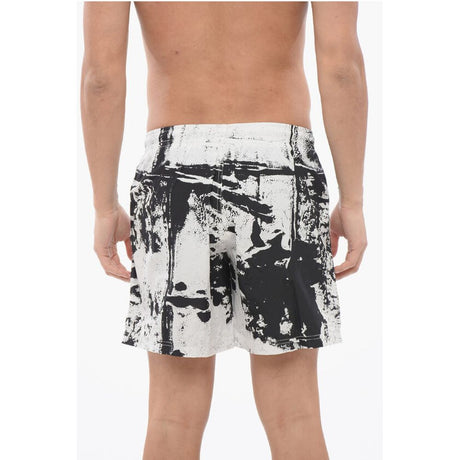 Alexander McQueen Drawstringed GRAFFITI Swimshorts