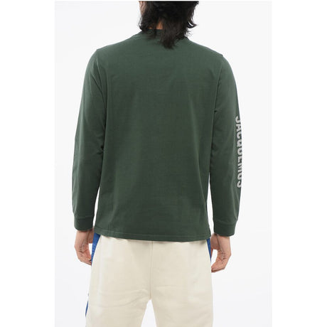 Jacquemus Crew Neck BRILHO Cotton T-Shirt with Glittered Logo
