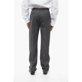 Givenchy Virgin Wool Blend Pants with Elastic Waistband