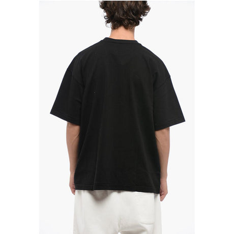 1989 Studio Cotton NOTRE DAM Crew-Neck T-shirt with Contrast Print