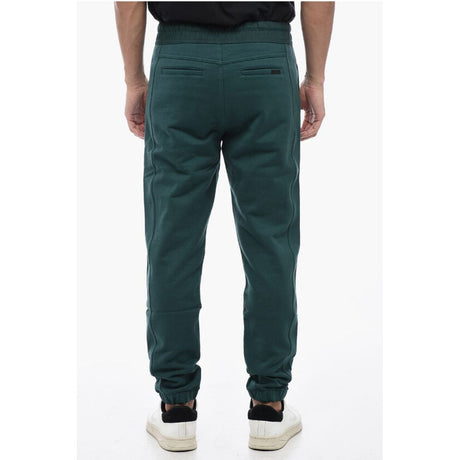 Saint Laurent Brushed Cotton Sweatpants with Cuffs
