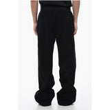 Saint Laurent Fleeced Cotton Straight Fit Sweatpants
