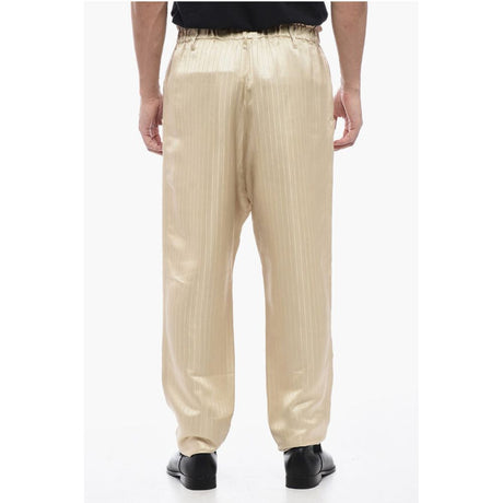 Saint Laurent Stripped Tailoring Pants with Drawstring