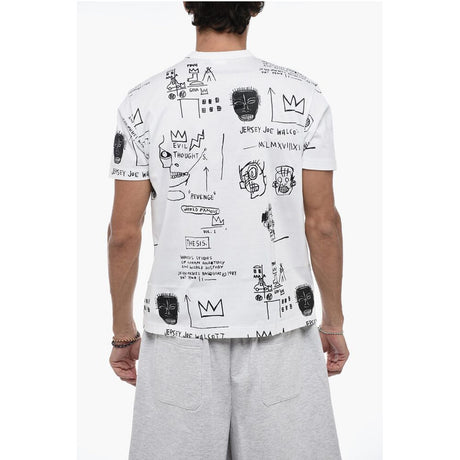 Junya Watanabe Crewneck T-Shirt with Basquiat Print