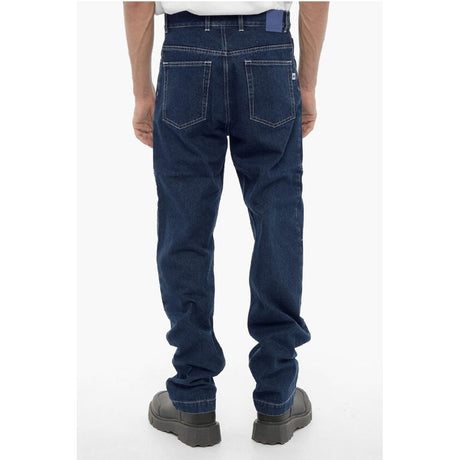 Marcelo Burlon Straight Leg Regular Fit Jeans with Visible Stitching 21cm