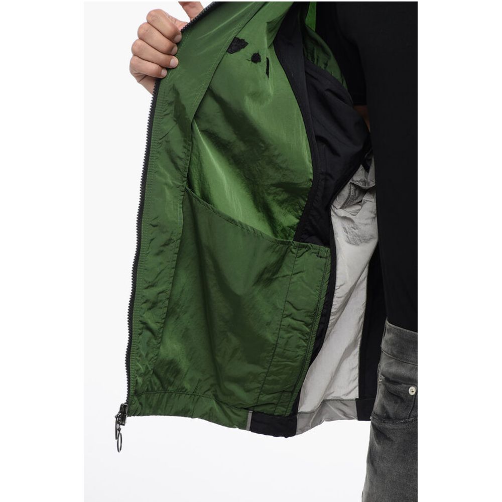 Off-White OW X JORDAN Nylon Track Windbreaker with Front Zip