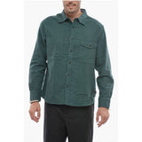 Woolrich Cotton Overshirt With Breast Pocket
