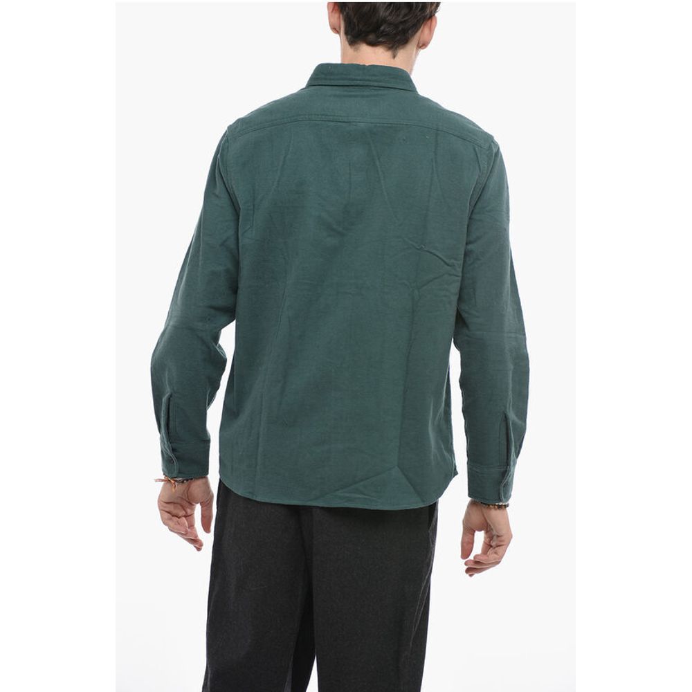 Woolrich Cotton Overshirt With Breast Pocket