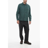 Woolrich Cotton Overshirt With Breast Pocket