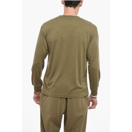 Woolrich Long Sleeved Crew-neck T-Shirt with Breast Pocket