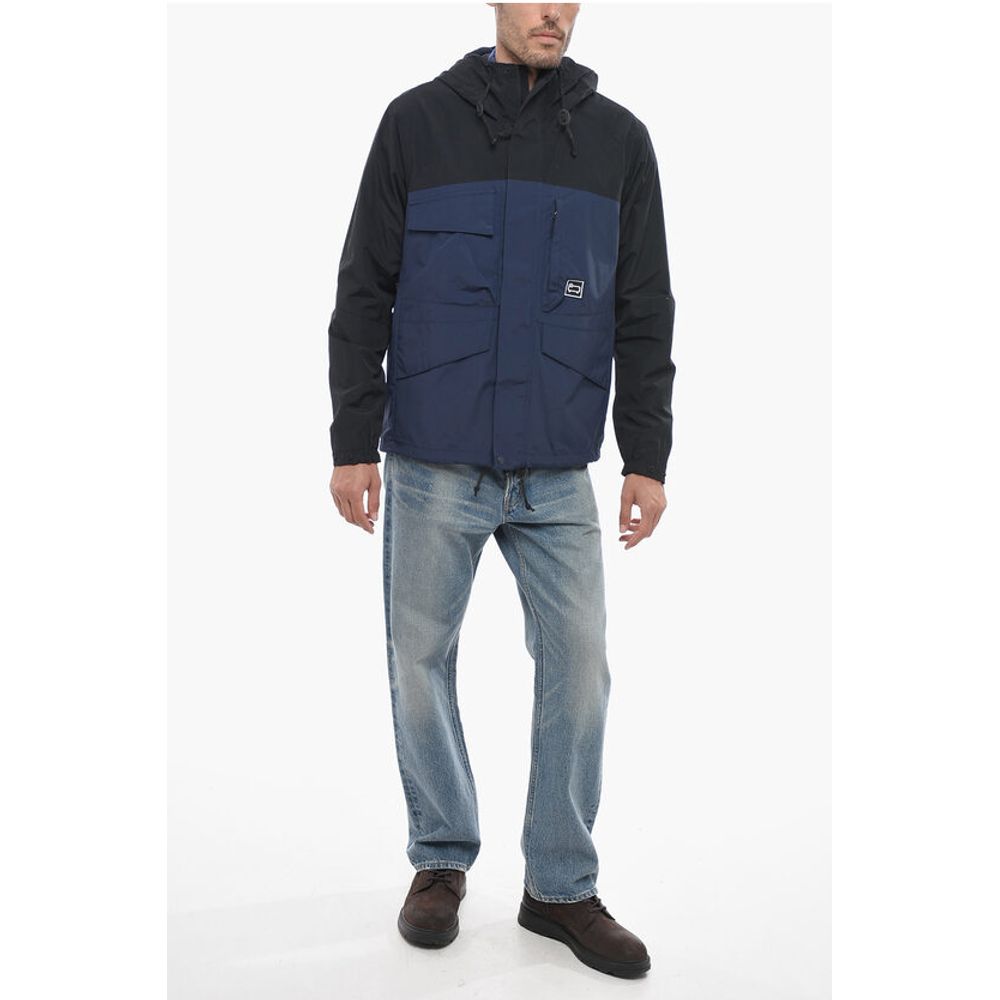 Woolrich Two-Tone MOUNTAIN STROLL Utility Jacket with Hood