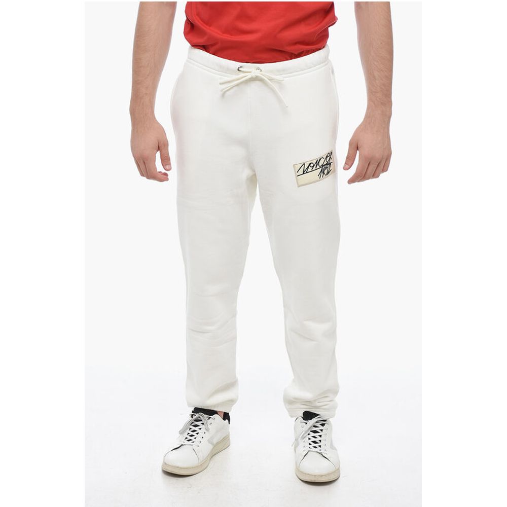 Moncler Fleece Joggers with Logo Patch