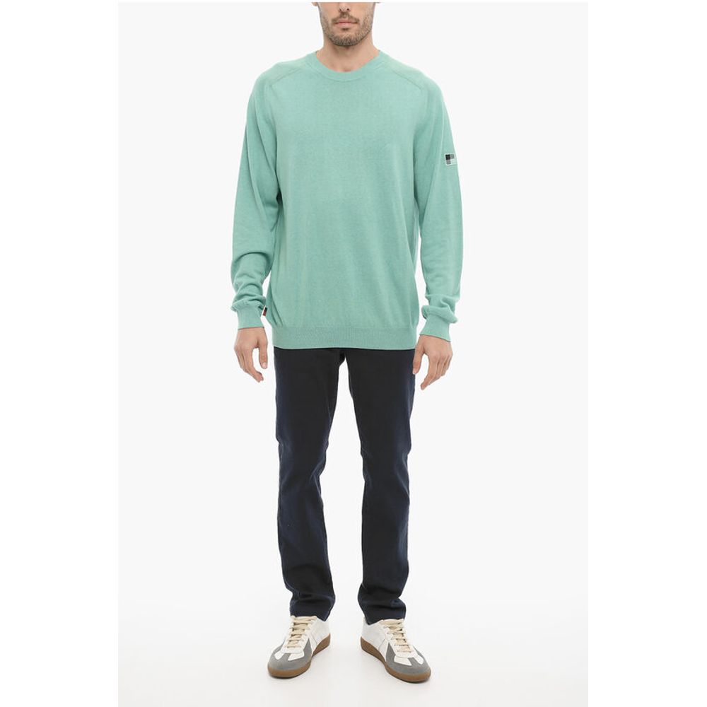Woolrich Cotton and Linen Crew-neck Sweater