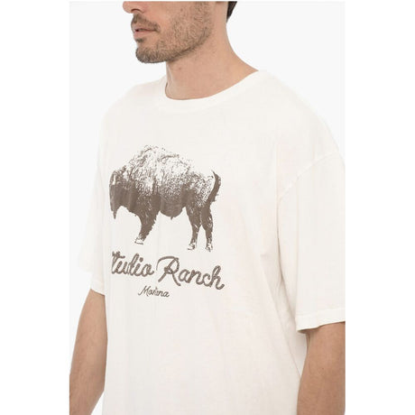 1989 Studio Front Printed STUDIO RANCH Crew-neck T-Shirt