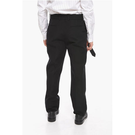 Off-White SEASONAL Belted BUCKLE DRY Wool Pants