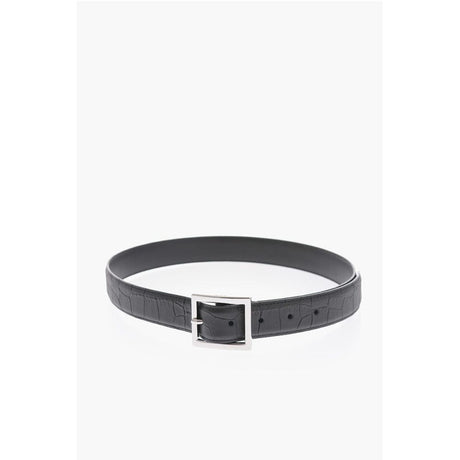 Amiri Croco Printed Leather Belt
