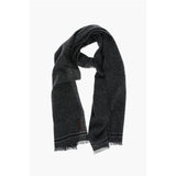 Ermenegildo Zegna Houndstooth Scarf with Fringes