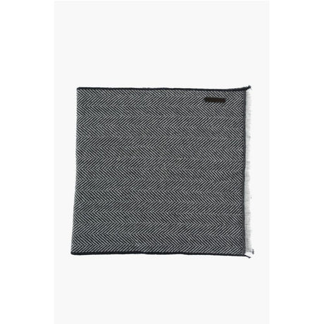 Ermenegildo Zegna herringbone patterned cashmere scarf