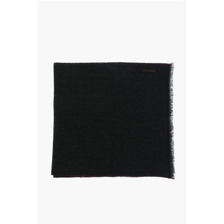 Ermenegildo Zegna herringbone patterned cashmere scarf