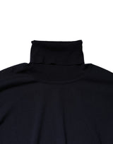 Dolce & Gabbana Blue Long Sleeve Turtleneck Pullover Sweater
