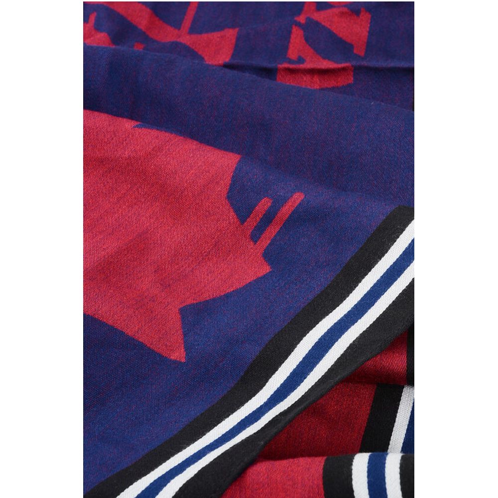 Dsquared² Two-Tone CANADIAN TEAM Scarf with Contrasting Details